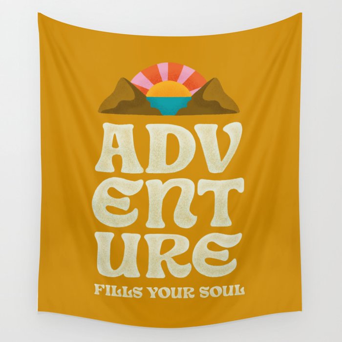 Adventure Fills Your Soul Wall Tapestry Gallery Image 1