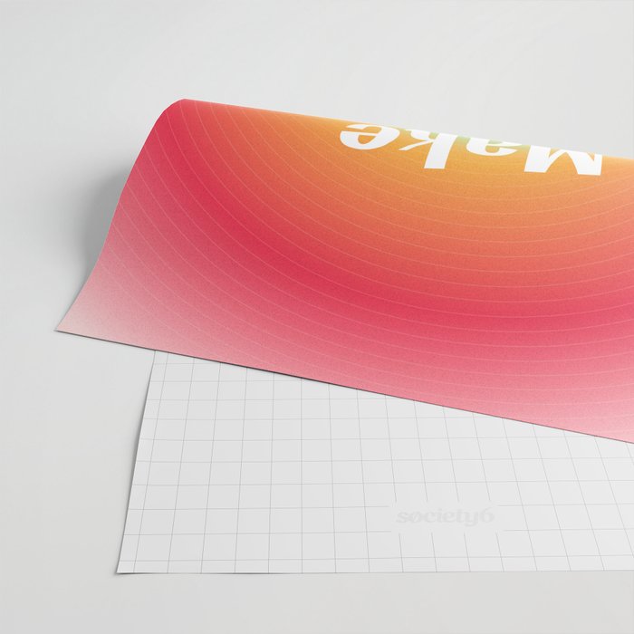 Make It Happen Gradient Wrapping Paper Gallery Image 2