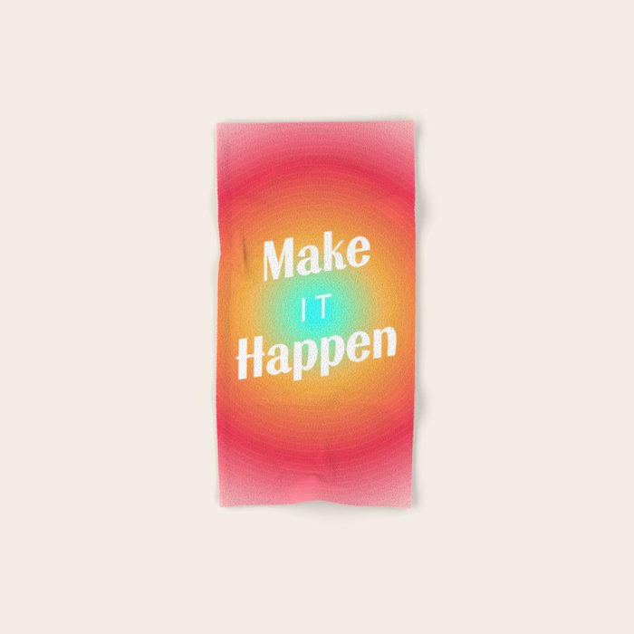 Make It Happen Gradient Bath Towel Gallery Image 1