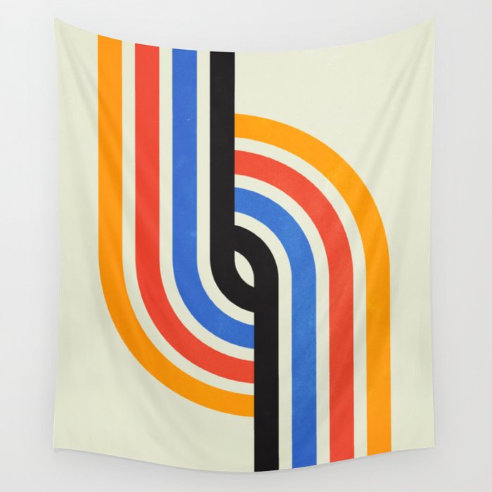 Bauhaus Tracks Wall Tapestry Gallery Image 4