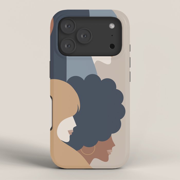 Girl Power portrait - we persist - Earthy #girlpower iPhone Case Gallery Image 3