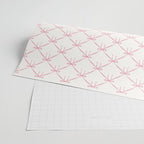 Bows & Ribbons Pattern I Pastel Pink Wrapping Paper Gallery Image 2