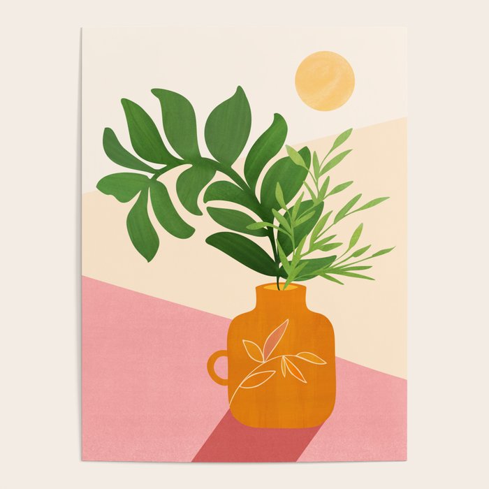 Greenery and Sunlight Botanical Still Life Poster Gallery Image 4