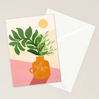 Greenery and Sunlight Botanical Still Life Stationery Card Gallery Image 2