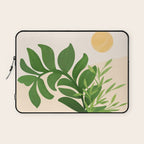 Greenery and Sunlight Botanical Still Life Laptop Sleeve Gallery Image 1
