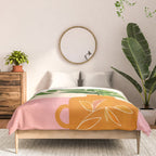 Greenery and Sunlight Botanical Still Life Comforter Gallery Image 3