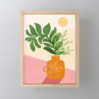 Greenery and Sunlight Botanical Still Life Mini Art Print Gallery Image 1