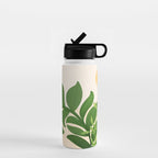 Greenery and Sunlight Botanical Still Life Water Bottle Gallery Image 1