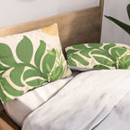 Greenery and Sunlight Botanical Still Life Pillow Sham Gallery Image 2