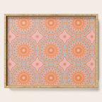 Coral Mandala Pattern Serving Tray Gallery Image 1
