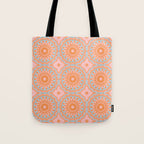 Coral Mandala Pattern Tote Bag Gallery Image 1