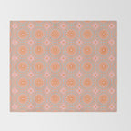 Coral Mandala Pattern Throw Blanket Gallery Image 2