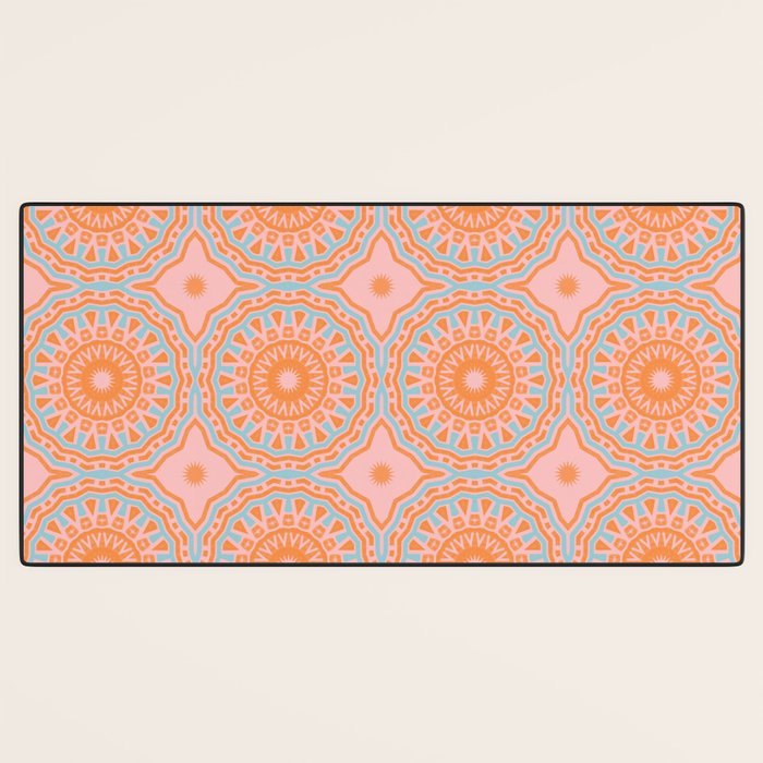 Coral Mandala Pattern Desk Mat Gallery Image 3