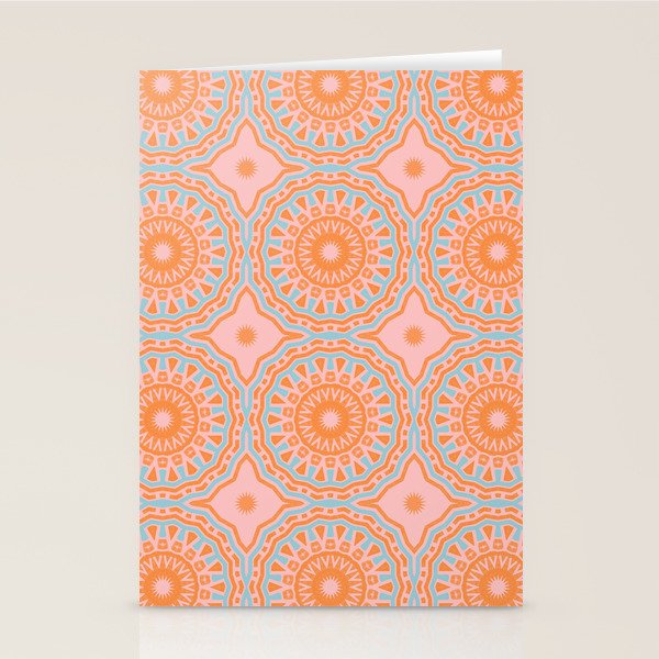 Coral Mandala Pattern Stationery Card Gallery Image 1