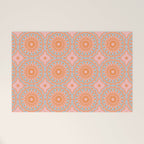 Coral Mandala Pattern Welcome Mat Gallery Image 1