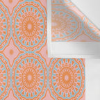 Coral Mandala Pattern Wall Tapestry Gallery Image 3