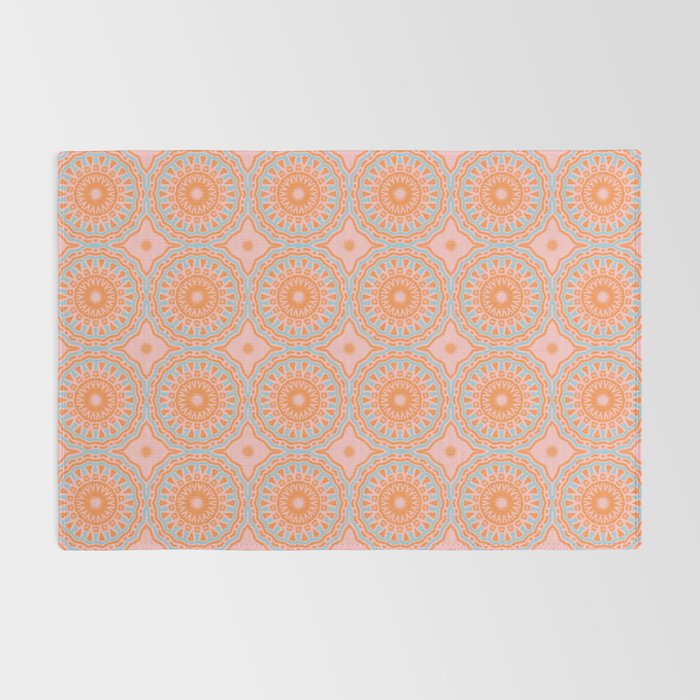 Coral Mandala Pattern Rug Gallery Image 2