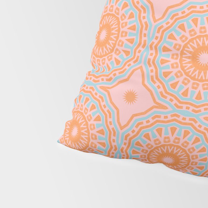 Coral Mandala Pattern Pillow Sham Gallery Image 4