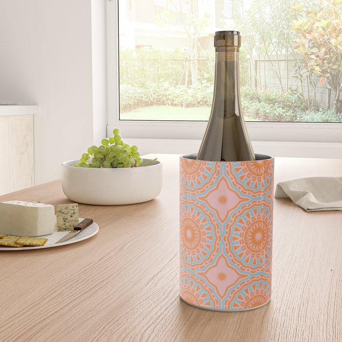 Coral Mandala Pattern Wine Chiller Gallery Image 4