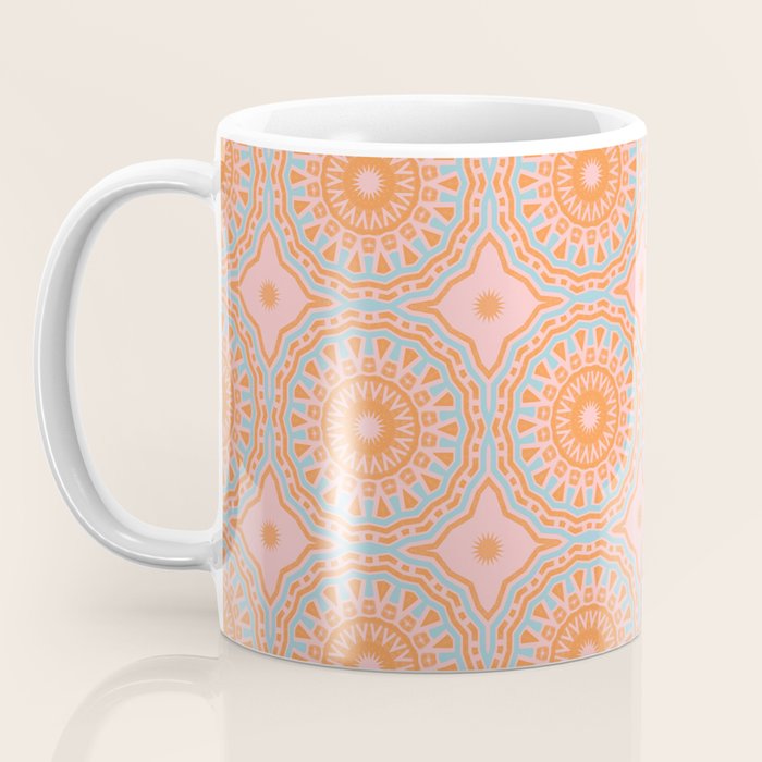 Coral Mandala Pattern Coffee Mug Gallery Image 3
