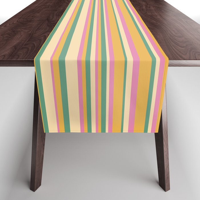 Classic Stripes XIX - Boho Vintage Table Runner Gallery Image 1
