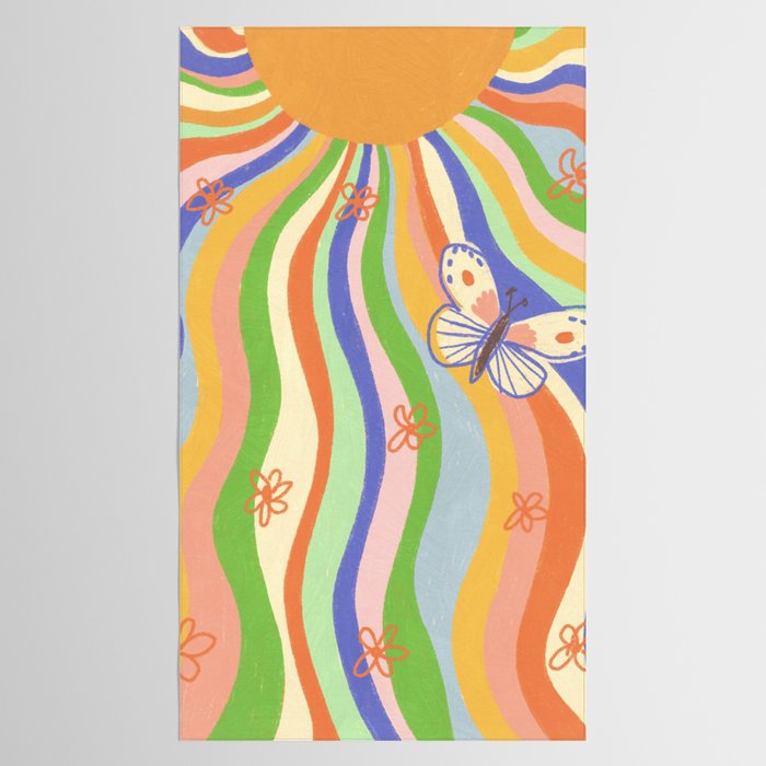 Vibrant rays Tablecloth Gallery Image 2