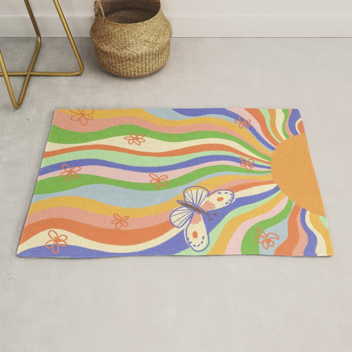 Vibrant rays Rug Gallery Image 1
