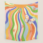 Vibrant rays Wall Tapestry Gallery Image 4