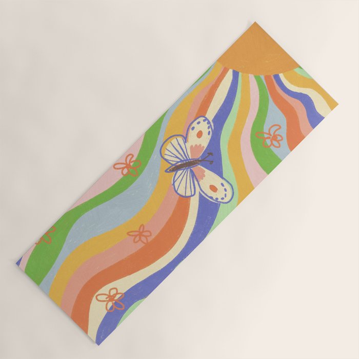 Vibrant rays Yoga Mat Gallery Image 1