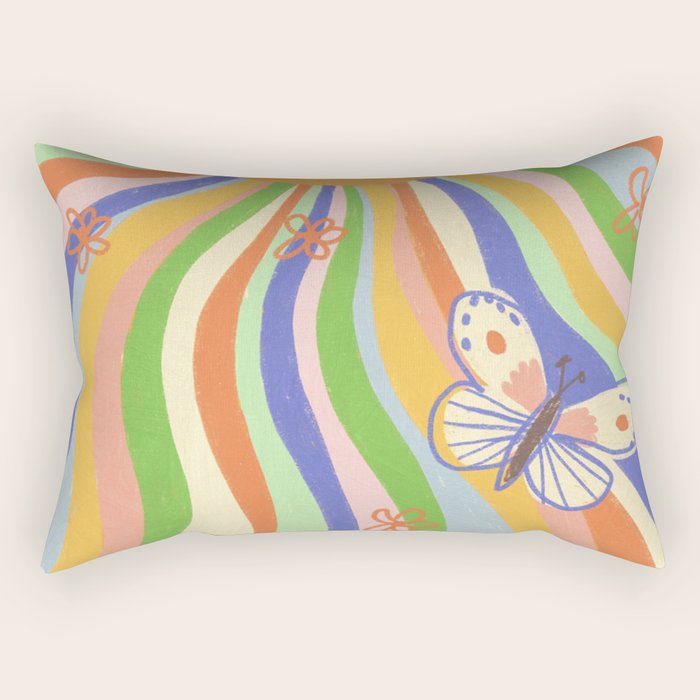 Vibrant rays Rectangular Pillow Gallery Image 1