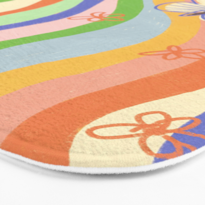 Vibrant rays Bath Mat Gallery Image 3