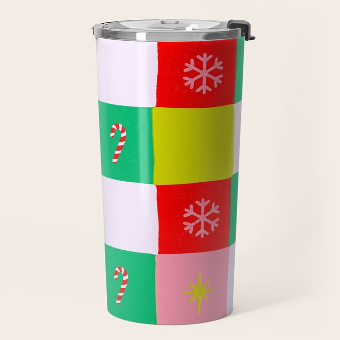 Jolly Checkerboard Travel Mug Gallery Image 2