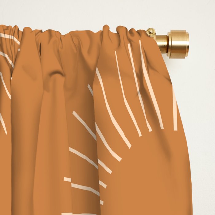 Minimalist Sunray Pattern XIII Window Curtain Gallery Image 2