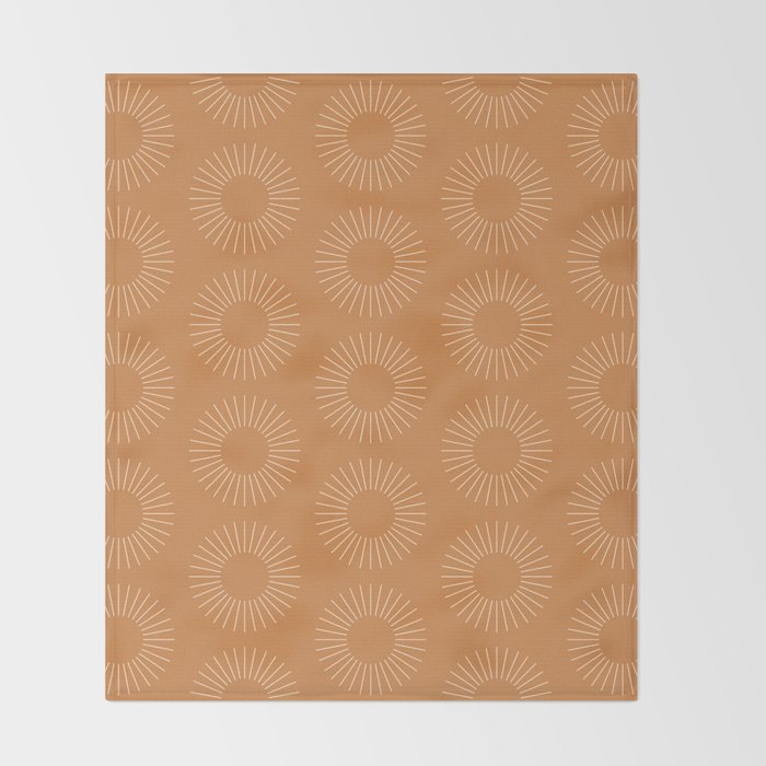 Minimalist Sunray Pattern XIII Throw Blanket Gallery Image 2