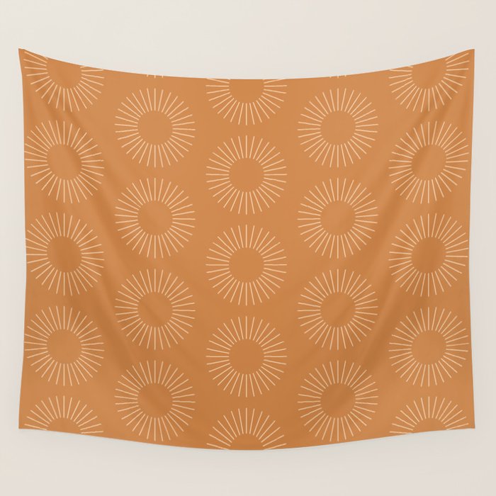 Minimalist Sunray Pattern XIII Wall Tapestry Gallery Image 4