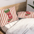 Christmas Stocking Red Pillow Sham Gallery Image 2