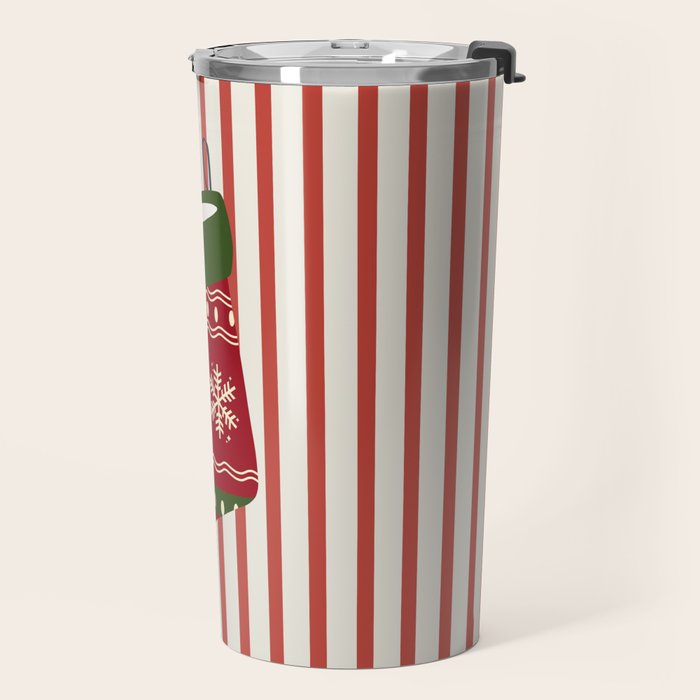 Christmas Stocking Red Travel Mug Gallery Image 2
