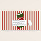 Christmas Stocking Red Desk Mat Gallery Image 1