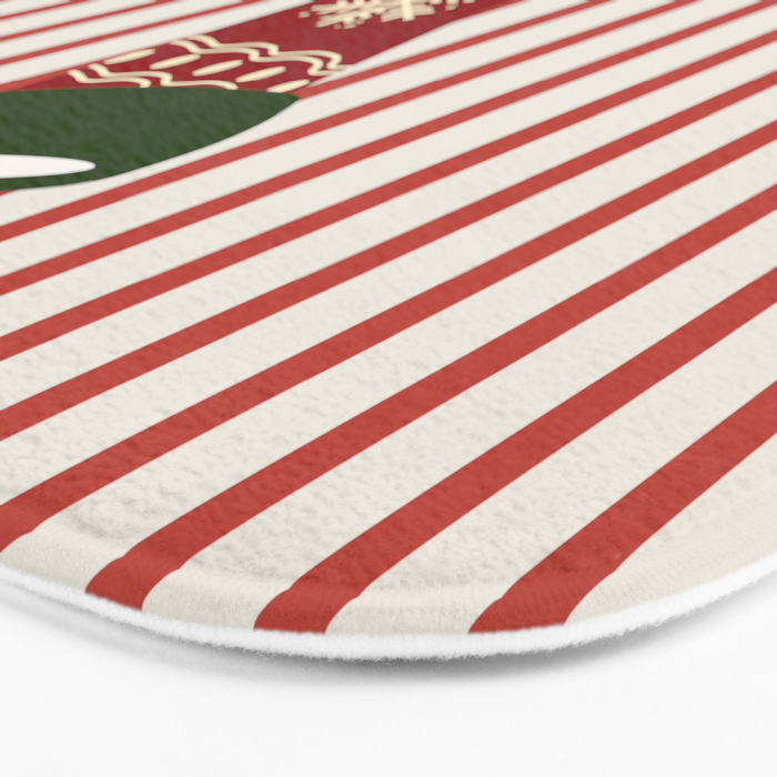 Christmas Stocking Red Bath Mat Gallery Image 3