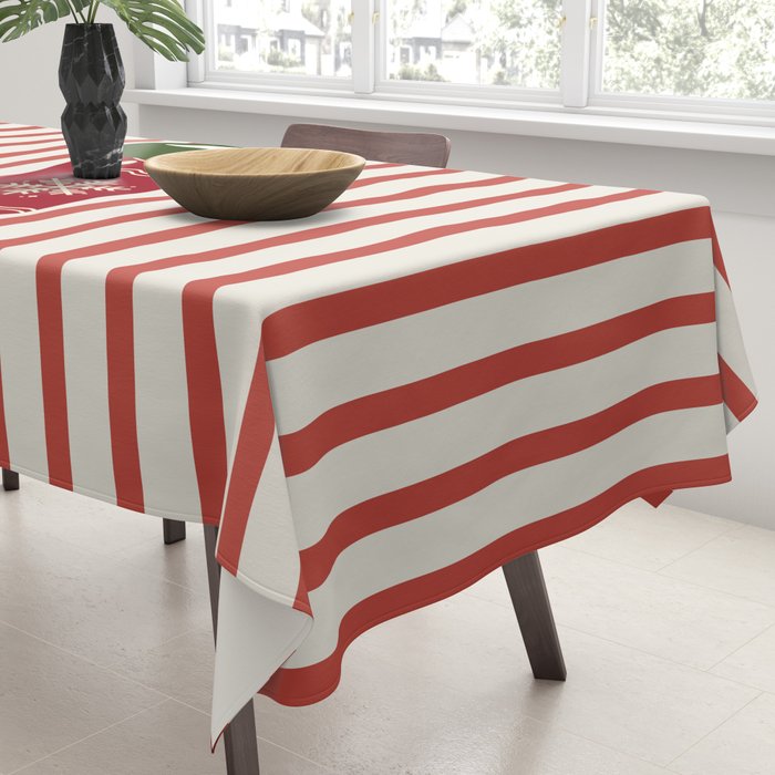 Christmas Stocking Red Tablecloth Gallery Image 3