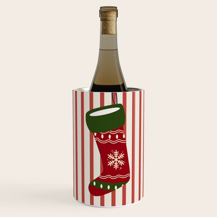 Christmas Stocking Red Wine Chiller Gallery Image 1