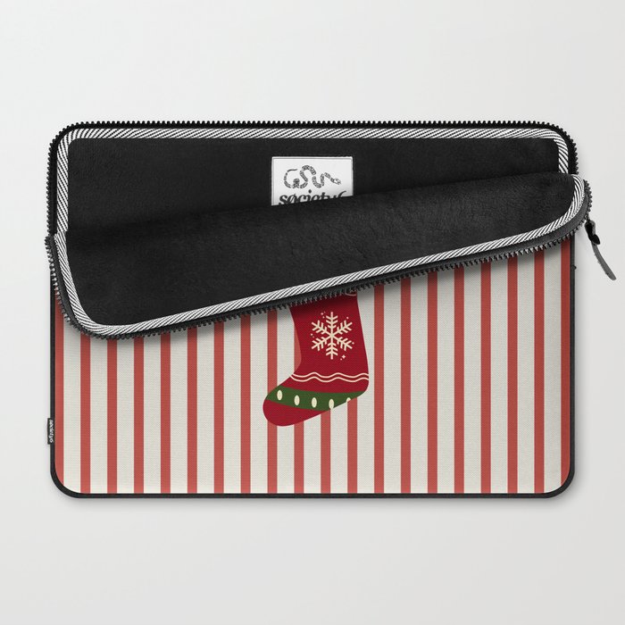 Christmas Stocking Red Laptop Sleeve Gallery Image 2