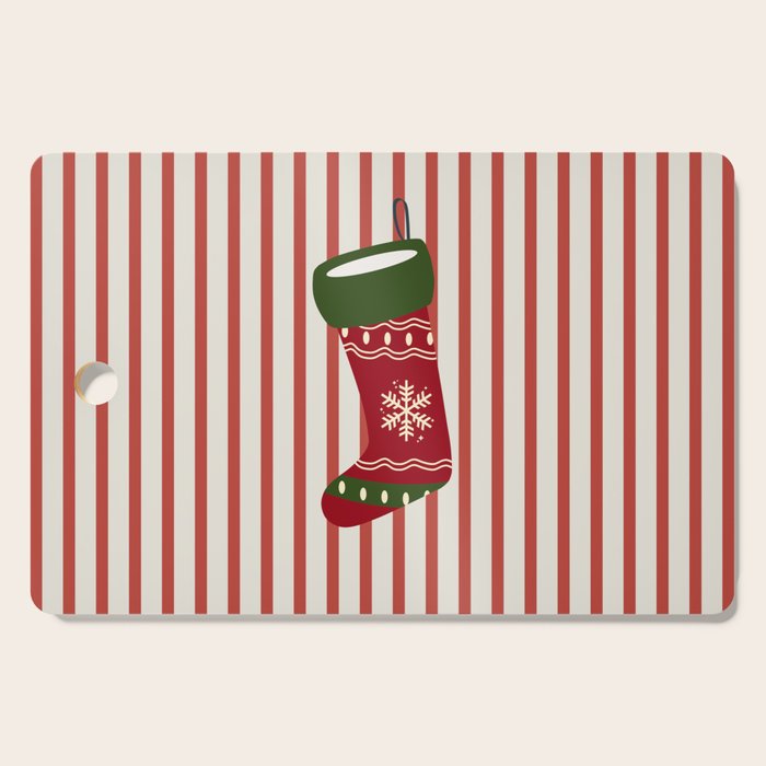 Christmas Stocking Red Cutting Board Gallery Image 1