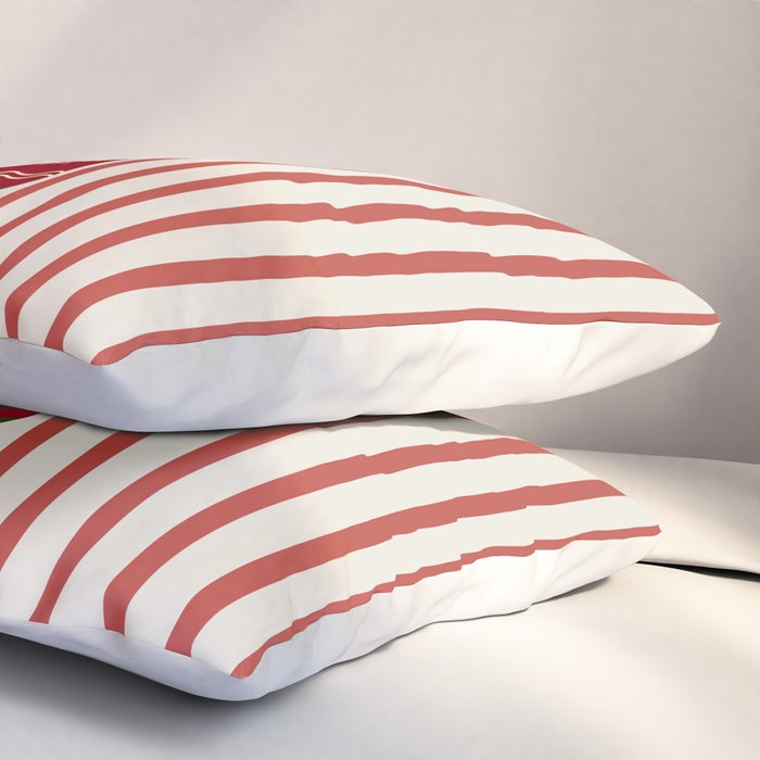 Christmas Stocking Red Pillow Sham Gallery Image 3