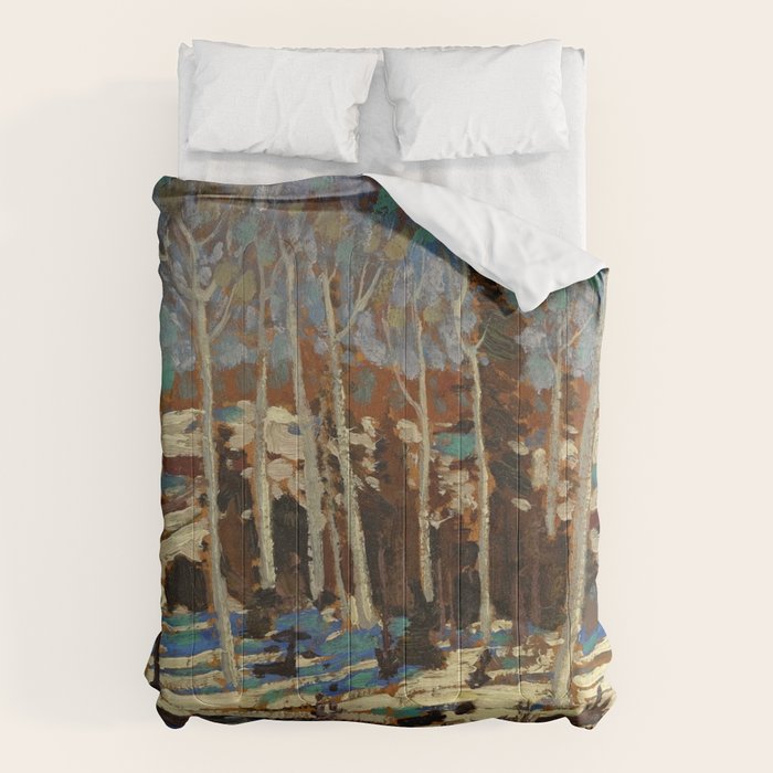 Tom Thomson March 1916 Canadian Landscape Artist Comforter Gallery Image 6