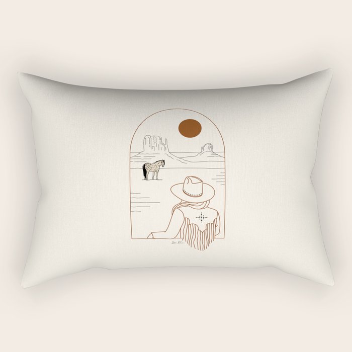 Lost Pony - Rustic Rectangular Pillow Gallery Image 2