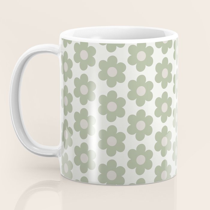 Sage Flower Single Coffee Mug Gallery Image 3