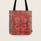 Sarouk Arak West Persian Carpet Print Tote Bag Gallery Image 1