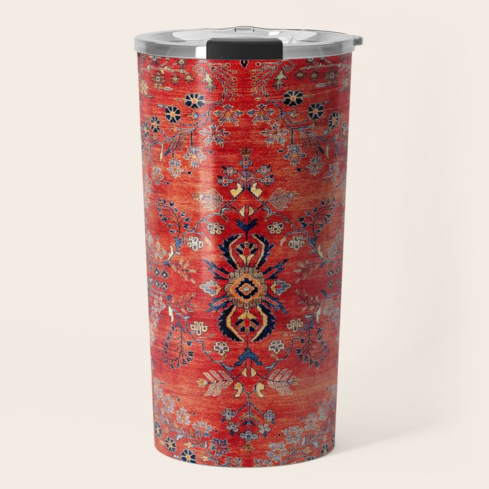 Sarouk Arak West Persian Carpet Print Travel Mug Gallery Image 1