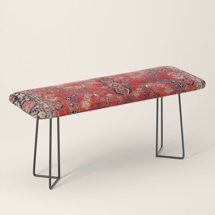 Sarouk Arak West Persian Carpet Print Bench Gallery Image 1